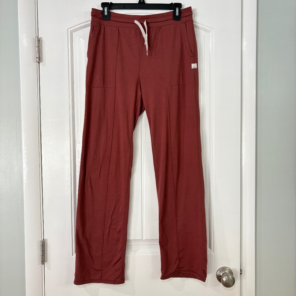 Vuori Womens Rust Track Pants with Drawstring